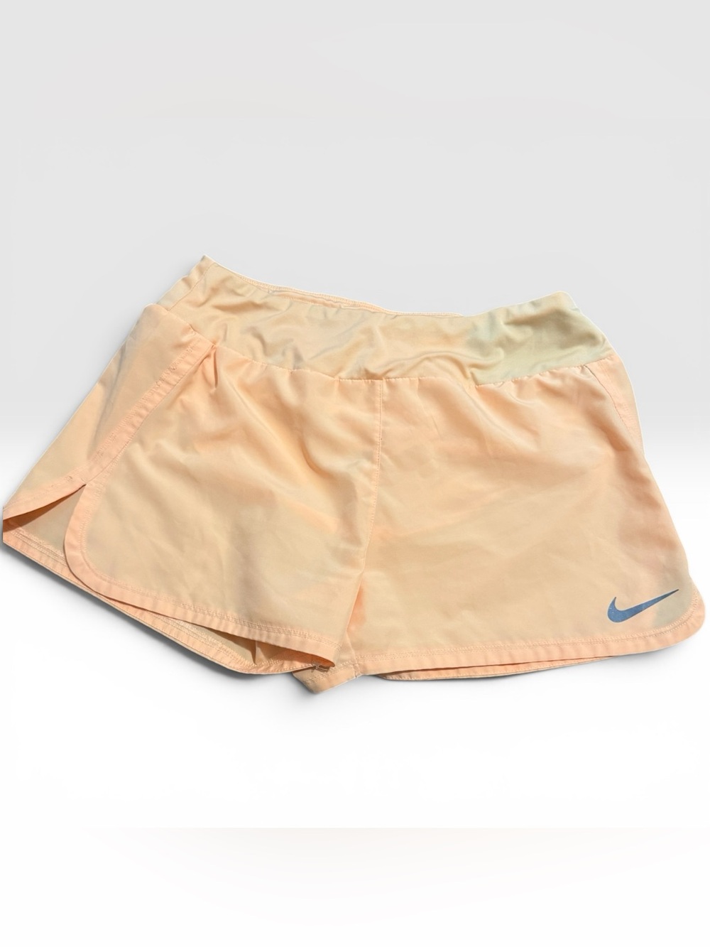 Nike Dri-FIT Running Shorts Womens Medium Peach Athletic Workout Activewear
